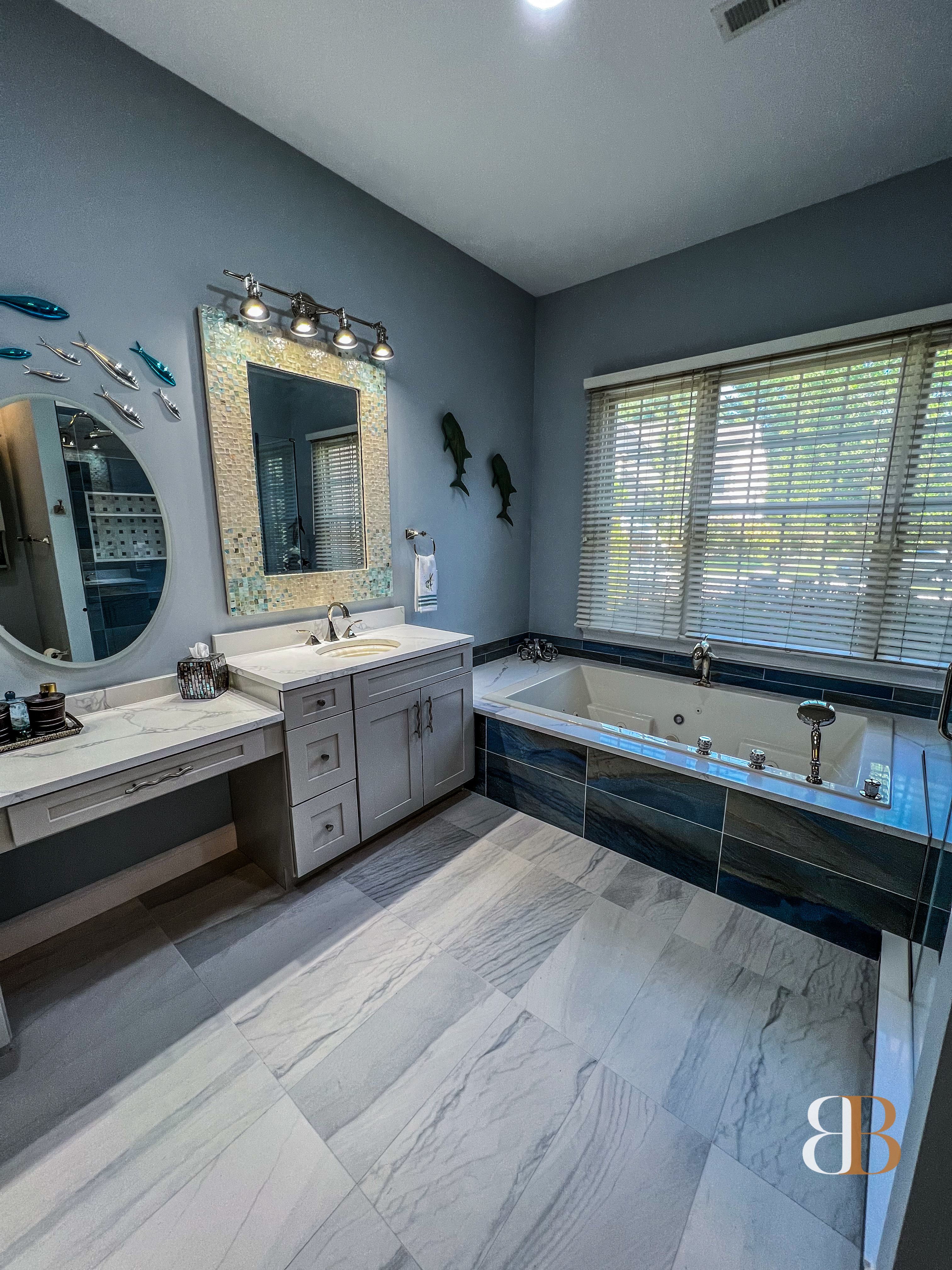 Contemporary bathroom remodel in Villanova by B&B Associates Creations — photo 6